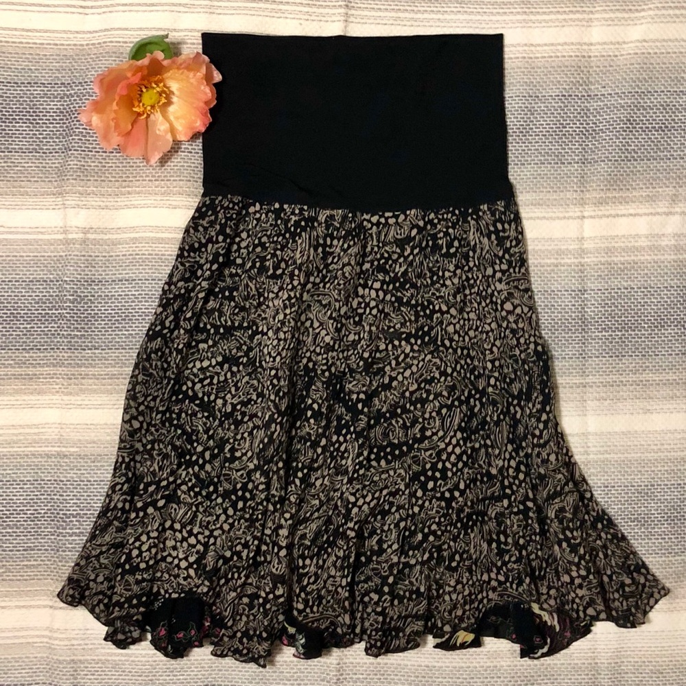 Reversible Stretch Waist Band Skirt